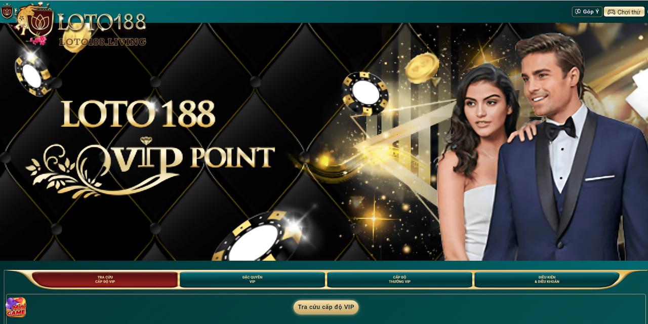 Khám phá đặc quyền VIP tại Loto188